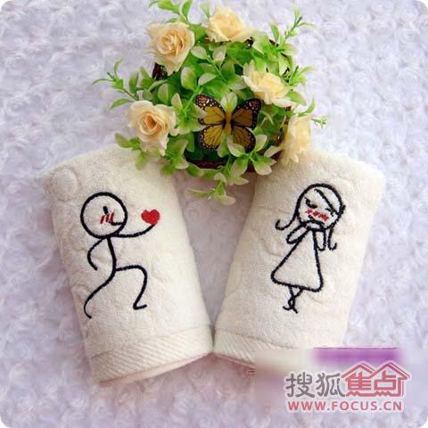 創(chuàng)意無限可愛情侶毛巾表達(dá)心意