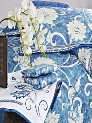 雨蘭家紡“青荷畫韻”系列床品